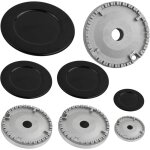 4 pcs chapeaux de br�leurs, br�leur cuisini�re � gaz, chapeau de couronne de br�leur � gaz, pour plaques ...