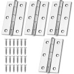 4 pcs charni�re acier, 75mm � 50mm charni�re, charni�res � roulement, charni�re piano, charni�re piano ...