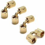 Beijiyi - 4 pcs charnière boite, charnières cylindriques, laiton caché dissimulé charnière invisible ... Beijiyi - 4 pcs charnière boite, charnières cylindriques, laiton caché dissimulé charnière invisible ...