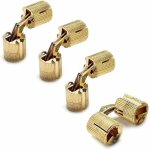 4 pcs charni�re boite, charni�res cylindriques, laiton cach� dissimul� charni�re invisible tonneau charni�re ...