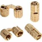 Shining house - 4 pcs charnière boite(taille : 12mm), charnières cylindriques, laiton caché dissimulé ... Shining house - 4 pcs charnière boite(taille : 12mm), charnières cylindriques, laiton caché dissimulé ...