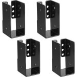 4 pcs connecteurs fixation poteau bois 1. 57x 3. 4, equerre de fixation sabot charpente, connecteurs ...