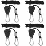 4 pcs cordes � cliquet avec crochets pour lampe ou plantes, corde de crochet r�glable 180cm de long (2 ...