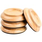 4 pcs coupelles de piano en bois dur, patins de protection pour piano droit, tampons de protection pour ...