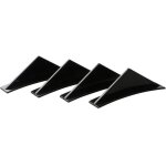 4 pcs diffuseur de spoiler de pare - chocs arri�re, aileron de pare - chocs arri�re avec vis, pare - ...