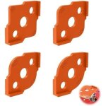 4 pcs gabarits de d�fonceuse � bois, gabarit d�fonceuse, abs d'angle arrondi gabarits pour outil de travail ...