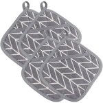 4 pcs manique cuisine en coton antidérapant, gant de cuisine anti chaleur manique de pot carré pour la ... 4 pcs manique cuisine en coton antidérapant, gant de cuisine anti chaleur manique de pot carré pour la ...