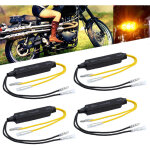 4 pcs moto led flasher 12v led moto clignotant indicateur rsistance adaptateur pour moto auto bicyclette ...