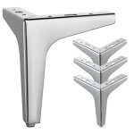 4 pcs pieds de meubles en m�tal, 6' 15cm pieds de meubles triangulaires pour meuble canap� table basse ...