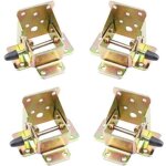 4 pcs pied table rabattable, cadre de support pliable, charni�res autobloquantes, mat�riel de charni�re ...