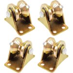 4 pcs poulie simple pour de levage mouflage - rail roulette portail coulissan - roue gorge forme en v ...