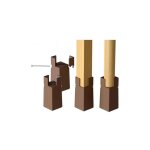 4 pcs rehausseurs de lit réglables 22 - 42mm rehausseur meuble 10cm pour pieds de chaise table canapé ... 4 pcs rehausseurs de lit réglables 22 - 42mm rehausseur meuble 10cm pour pieds de chaise table canapé ...