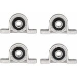 4 pcs roulements bloc, 10mm roulements  billes, paliers a semelle, roulements de bloc d'oreiller, bride ...