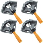 4 pcs serre joint angle 90 �, etau d'angle alliage d'aluminium, pince de soudage d'angle avec machoire ...