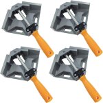 4 pcs serre joint angle 90 �, etau d'angle alliage d'aluminium, pince de soudage d'angle avec m�choire ...