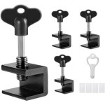 4 pcs serrure fenetre coulissante, verrou baie coulissante, bloque fenetre coulissante d'aluminium, r�glable ...
