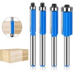 4 pcs set fraise defonceuse 8mm tige, fraise a copier a bois, fraises pour défonceuses avec roulement ... 4 pcs set fraise defonceuse 8mm tige, fraise a copier a bois, fraises pour défonceuses avec roulement ...