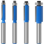 4 pcs set fraise defonceuse 8mm tige, fraise a copier a bois, fraises pour d�fonceuses avec roulement ...