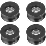4 pcs u poulie � gorge 0840uu roue gorge type d'u roue de guidage de rouleau de poulie en u 8x40x20. ...