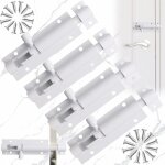 4 pcs verrou de porte  boulon coulissant, loquet de porte en alliage d'aluminium, loquet de porte blanc, ...