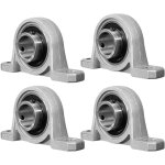 4 pi�ces 20 mm roulement avec support, palier d'arbre en alliage de zinc, bride al�sage auto, roulements ...
