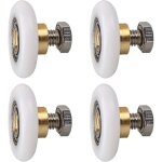 4 pi�ces (20mm) rouleau de porte de douche, rouleau roulette roue pour porte de douche roulettes coulissantes ...