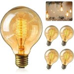 4 pieces ampoule antiques g80 40 w / 220 v / e27 - rwampoule  incandescence