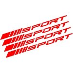 4 pi�ces autocollants vinyle decals pour jantes de voiture autocollants de sport pour d�coration de voiture ...