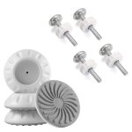 Csparkv - 4 pices barrires de pression pour bb tiges filetes + 4pcs conomiseurs murals, m10 barrires ...