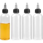 4 pi�ce bouteille a sauce, portable flacons souples en plastique bouteille pressable pour condiments ...