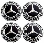 4 pi�ces cache moyeux compatible with mercedes benz 75mm cache de roue centrale abs accessoires de voiture, ...