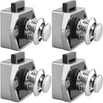 4 pi�ces camping car accessoires bouton poussoir, serrure camping car, loquet � bouton poussoir pour ...