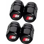 4 pi�ces capuchon de valve auto bouchons de valve, m�tal bouchons de valve voiture avec logo compatible ...