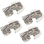 4 pi�ces charni�re � visser 90� avec softclose et arr�t au levage (acier, nickel�, r�glable) charni�re ...