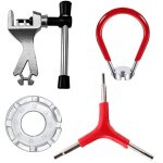 4 pices cl  rayons de vlo y cl tendeur de chane, cl  rayons universelle en acier forg cl de ...