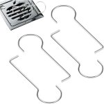 4 pi�ces crochets � d�gorgement en acier inoxydable, crochet deboucheur canalisation, crochet de canalisation, ...