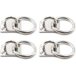 4 pi�ces crochet plafond, plaque � oeillet, plaque oeillet acier inoxydable, pour crochets muraux chaises ...