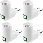 4 pi�ces douille e27 avec interrupteur douille de chantier ac 220v douille electrique pour adaptateur ...