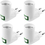 4 pi�ces e27 avec interrupteur douille de chantier ac 220v douille electrique pour adaptateur lampe de ...