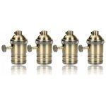 4 pi�ces edison douille vintage e27 adaptateur de lampe avec interrupteur r�tro vintage lustre sans fil ...