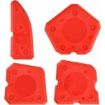 4 pi�ces ensemble d'outils de calfeutrage en silicone kit lisseurs de joints pour coulis d'�tanch�it� ...