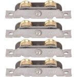 4 pi�ces ensemble de rouleau de porte coulissante de patio porte fen�tre rail accessoire roue rouleau ...