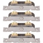 4 pi�ces ensemble de rouleau de porte coulissante de patio porte fen�tre rail accessoire roue rouleau ...