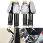 Shmshng ? lot de 4 clignotants led universels pour moto ? couleur ambre ? longueur 11 cm ? mat�riau abs ...