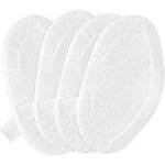 4 pices lingette remplacement compatible avec polti vaporetto accessoire, vadrouilles de rechange lavables ...
