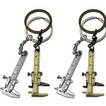 4 pi�ces mini pied � coulisse portable porte - cl�s outils de jaugeage de mesure porte - cl�s style simulation ...