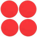 4 pi�ces palets air hockey en plastique rempla�ables pour tables de jeu (lot)