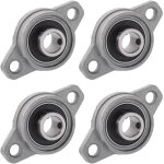 4 pices paliers a semelle roulements  bride rhombique bloc d'oreiller roulements a billes bride roulement ...