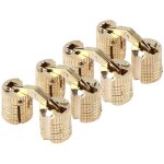 4 pices / paquet en laiton cach - charnire de baril invisible en cuivre cach charnires de meubles ...