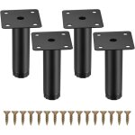 4 pi�ces pieds de meuble, 8 cm / 3, 15 pouces pieds de meubles r�glables, pieds de support en fixation ...